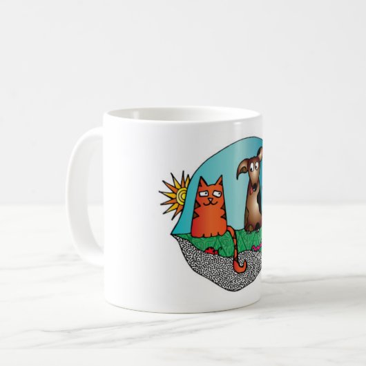 Beste Freund-Tasse Kaffeetasse (Vorderseite Links)