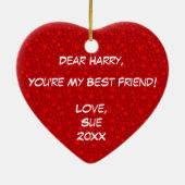 Beste Freunde 4 überhaupt Keramik Ornament (Hinten)