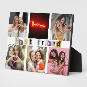 Beste Freunde 6 Foto-Collage Erinnerungsstück Fotoplatte