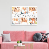 Beste Freunde 6 FotoCollage Leinwanddruck (Insitu (Wohnzimmer))