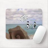 Beste Freunde am StrandSeashell Mousepad (Mit Mouse)