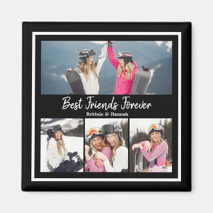 Beste Freunde auf ewig mit individuellem Foto Magnet