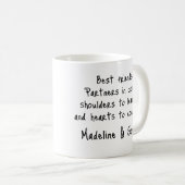 Beste Freunde Benutzerdefinierte beste Freundinnen Kaffeetasse (VorderseiteRechts)
