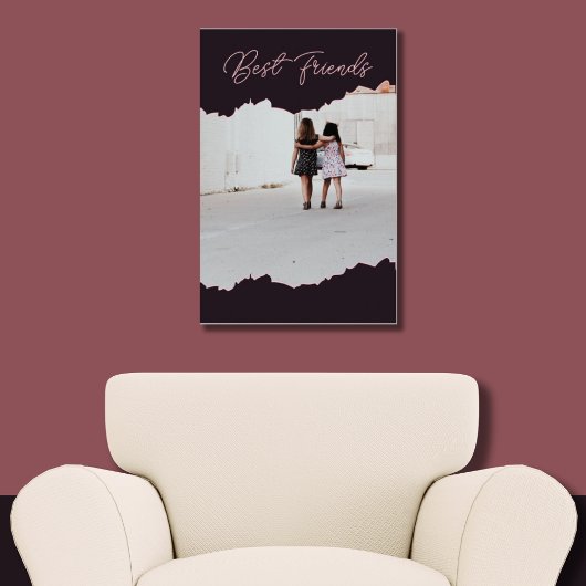 Beste Freunde Benutzerdefiniertes Bild Poster