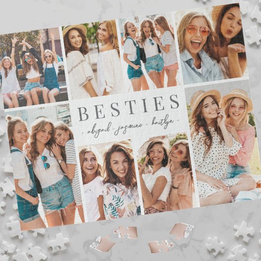 Beste Freunde Besties Foto-Collage Puzzle