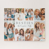 Beste Freunde Besties Foto-Collage Puzzle (Horizontal)