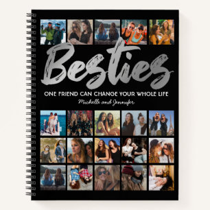 Beste Freunde Besties Fotocollage Notizblock
