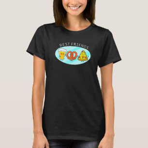 Beste Freunde Bier Brezel Pizza Backen Brezel Brea T-Shirt