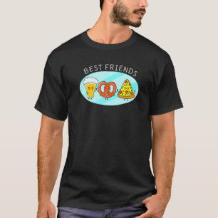 Beste Freunde Bier Brezel Pizza Backen Brezel Brea T-Shirt