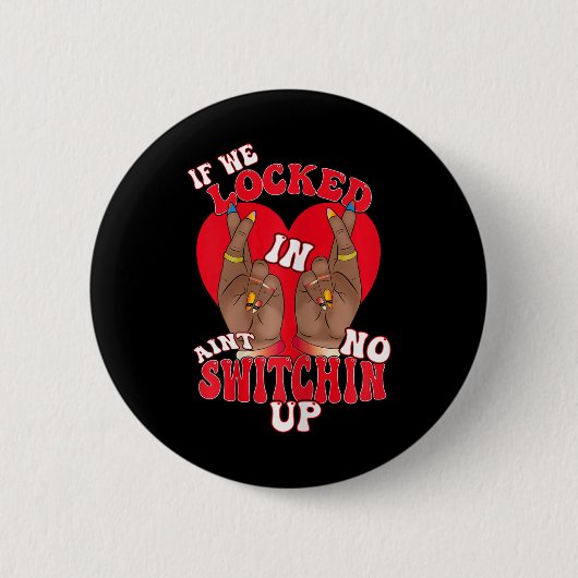 Beste Freunde Black History Month Gesperrt Lustige Button (Vorderseite)