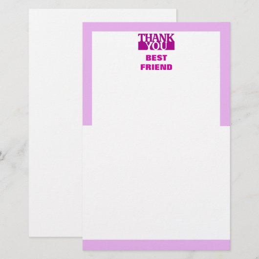 Beste Freunde - Briefpapier (Vorne/Hinten)