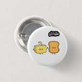 Beste Freunde Brot und Butter Button (Vorne & Hinten)