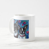 Beste Freunde Bruno u. Fergie Kaffeetasse (Vorderseite Links)