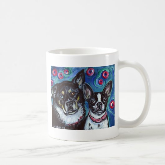 Beste Freunde Bruno u. Fergie Kaffeetasse (Rechts)