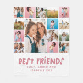 Beste Freunde bunt 15 Foto moderne minimale Fle Fleecedecke (Vorderseite)