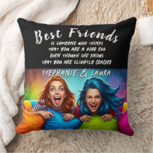 Beste Freunde Bunte Haare Mit Lustigem Zitat
