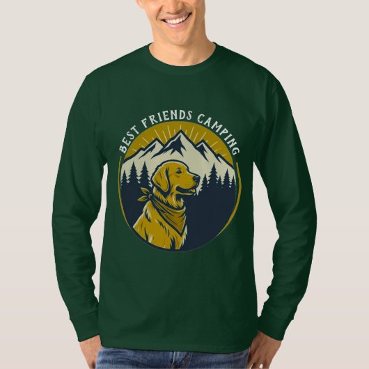 Beste Freunde Camping T-Shirt (Vorderseite)