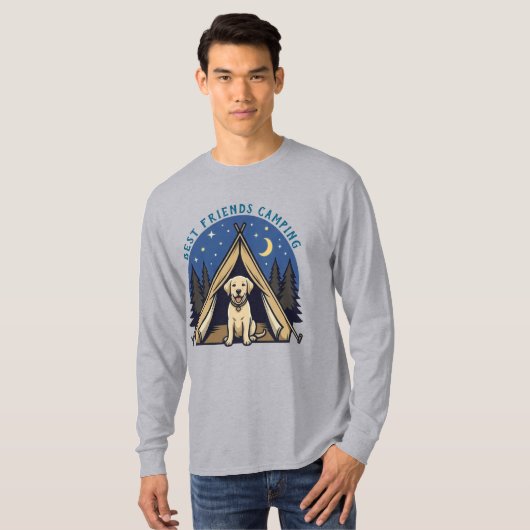 Beste Freunde Camping T-Shirt (Vorne ganz)