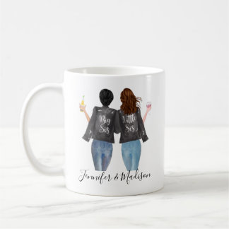 Beste Freunde Custom Haar BFF Besties Freundschaft Kaffeetasse