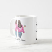 Beste Freunde Custom Haar BFF Besties Freundschaft Kaffeetasse (Vorderseite Links)