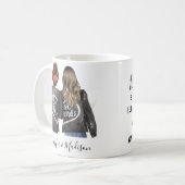 Beste Freunde Custom Haar BFF Besties Freundschaft Kaffeetasse (Vorderseite Links)