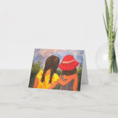 Beste Freunde Dankeskarte (Vorderseite)