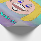 Beste Freunde, die Papper einwickeln Geschenkpapier (Ecke)