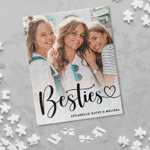 Beste Freunde Elegante BFF-Foto Puzzle