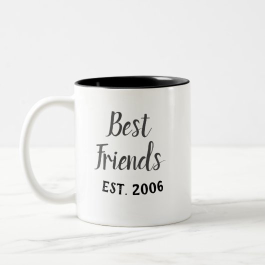 Beste Freunde etablierte Tasse (Links)