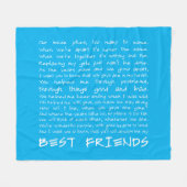 Beste Freunde Fleecedecke (Vorderseite (Horizontal))