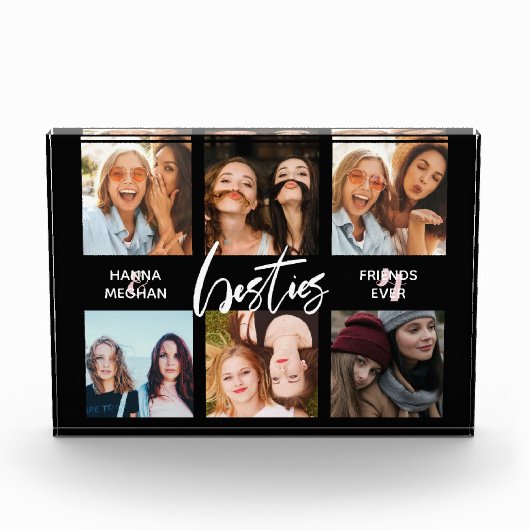 Beste Freunde Foto Collage Black (Vorderseite)