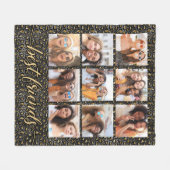 Beste Freunde Foto-Collage Fleecedecke (Vorderseite (Horizontal))