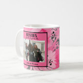 Beste Freunde Foto-Geschenk Rosa Poster Kaffeetasse (Vorderseite Links)
