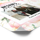 Beste Freunde FOTO Gift Pink Poster (Ecke)