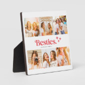 Beste Freunde FotoCollage mit Namen Fotoplatte (Vorderseite)