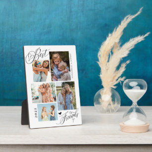 Beste Freunde Fotocollage Typografie Keepake Fotoplatte