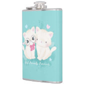 Beste Freunde für alle Katzen Flachmann (Links)