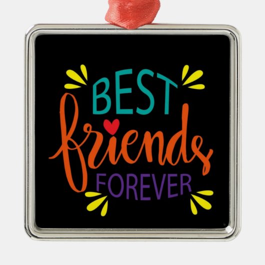 **BESTE FREUNDE FÜR DEN FALL** METAL ORNAMENT (Vorne)