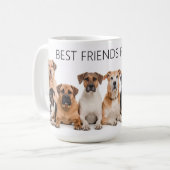 Beste Freunde für ewig Hund Kaffeetasse (Vorderseite Links)