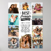 Beste Freunde für immer 10 Foto Collage benutzerde Poster (Vorne)