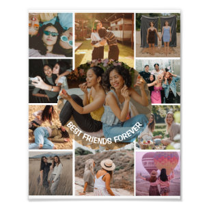 Beste Freunde für immer 11 Fotocollage Freundschaf Fotodruck