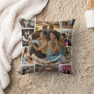 Beste Freunde für immer 11 Fotocollage Freundschaf Kissen
