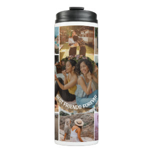 Beste Freunde für immer 11 Fotocollage Freundschaf Thermosbecher