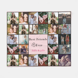 Beste Freunde für immer – 26 Fotos Collage-Decke Fleecedecke