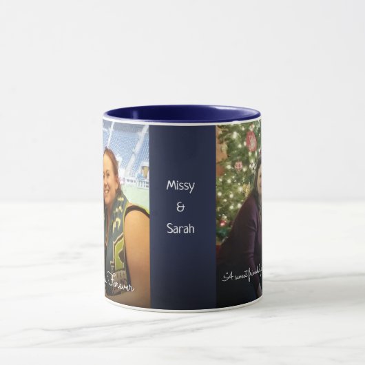 Beste Freunde für immer 2 FotoScripture Tasse (Zentrum)