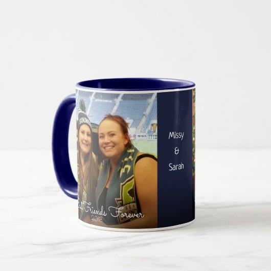 Beste Freunde für immer 2 FotoScripture Tasse (Vorderseite Links)