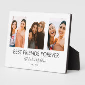 Beste Freunde für immer 3 Foto Collage Geschenk Fotoplatte (Seite)