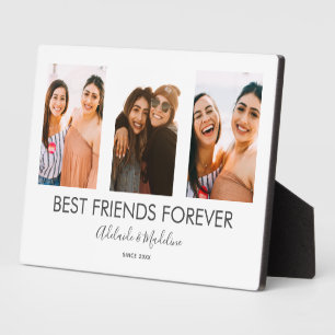 Beste Freunde für immer 3 Foto Collage Geschenk Fotoplatte