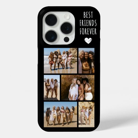 Beste Freunde für immer 6 Foto Schwarz Case-Mate iPhone Hülle (Rückseite)