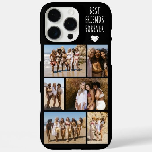 Beste Freunde für immer 6 Foto Schwarz Case-Mate iPhone Hülle (Rückseite)